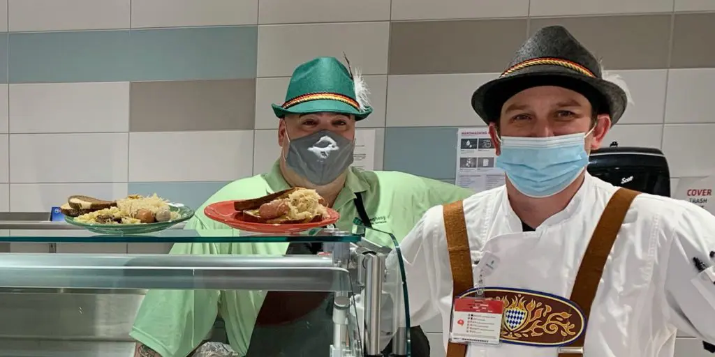 Cura chefs celebrating Octoberfest