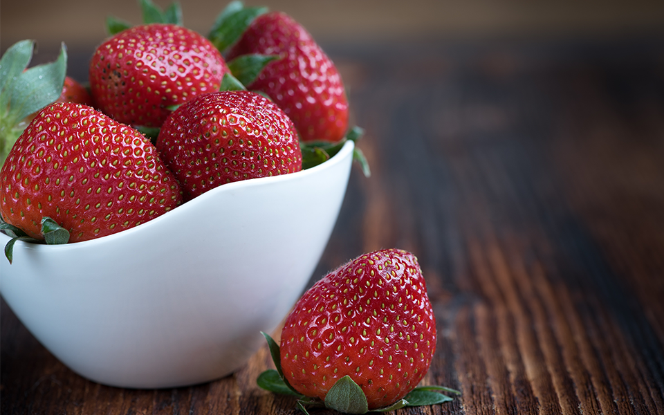 Strawberries in a bowl